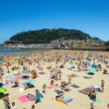 EU ESP BAS GIP DON SanSebastian 2017JUL27 017  We managed a nice stroll along the   Playa de la Concha   ( La Concha Beach ). : 2017, 2017 - EurAisa, DAY, Europe, July, Southern Europe, Spain, Thursday