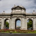 EU ESP MAD Madrid 2017JUL17 011  The   Puerta de Alcalá   ( Alcalá Gate ) on the   Plaza de la Independencia   ( Independence Square ). : 2017, 2017 - EurAisa, DAY, Europe, July, Madrid, Monday, Puerta de Alcalá, Southern Europe, Spain