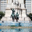EU ESP MAD Madrid 2017JUL17 025 : 2017, 2017 - EurAisa, DAY, Europe, July, Madrid, Monday, Monumento A Cervantes, Plaza de España, Southern Europe, Spain