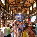 EU ESP MAD Madrid 2017JUL18 005  Wandering around the market at this time of the evening certainly had a different feel and vibe about it. It was less hectic, fast paced and rowdy as experienced earlier in the day, but still just as crowded. Maybe it had to do with being patronized by the " dinner crowd " so to speak, rather than those in the restaurant trade. : 2017, 2017 - EurAisa, DAY, Europe, July, Southern Europe, Spain, Tuesday