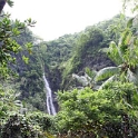 PYF Tahiti FaarumaiWaterfalls 2007FEB13 001  Your first glimpse of Faarumai Waterfalls from the road in, is Vaimahuta Falls. : 2007, 2007 - Gone Troppo In Tahiti, Date, Faarumai Waterfalls, February, French Polynesia, Month, Oceania, Places, Tahiti, Trips, Year